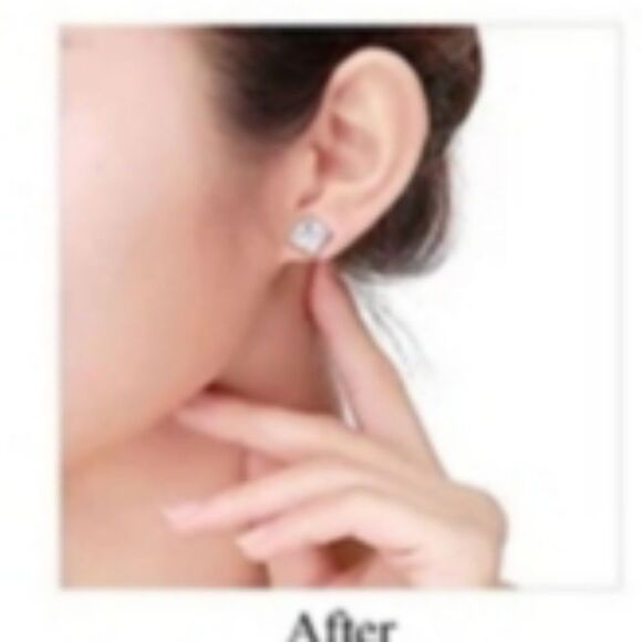 Heart  Earring Back Support Set of 3 - Picture 3 of 4